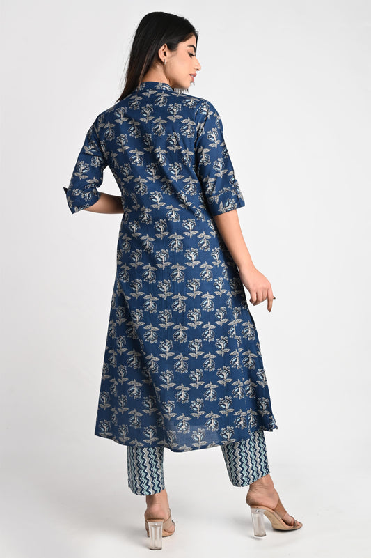 Pure Cotton Printed Kurta Pant Set