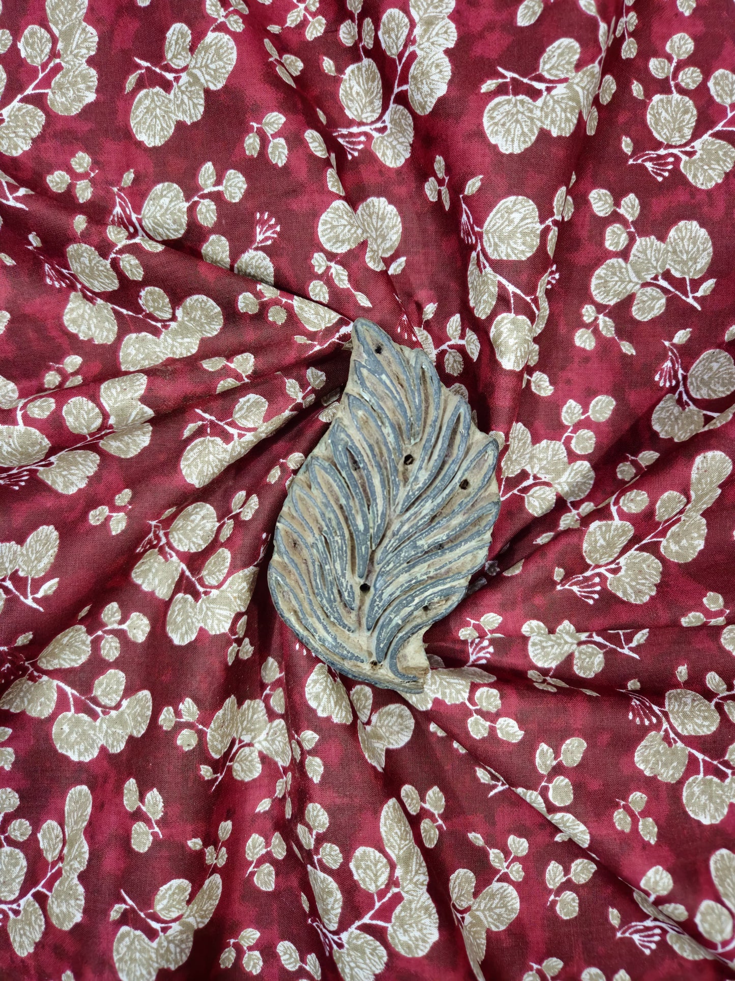 The Handblock Floral Red