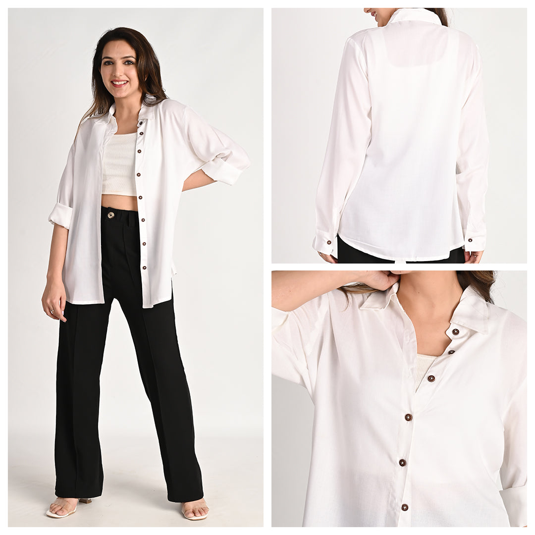 The Oversized Solid Shirt