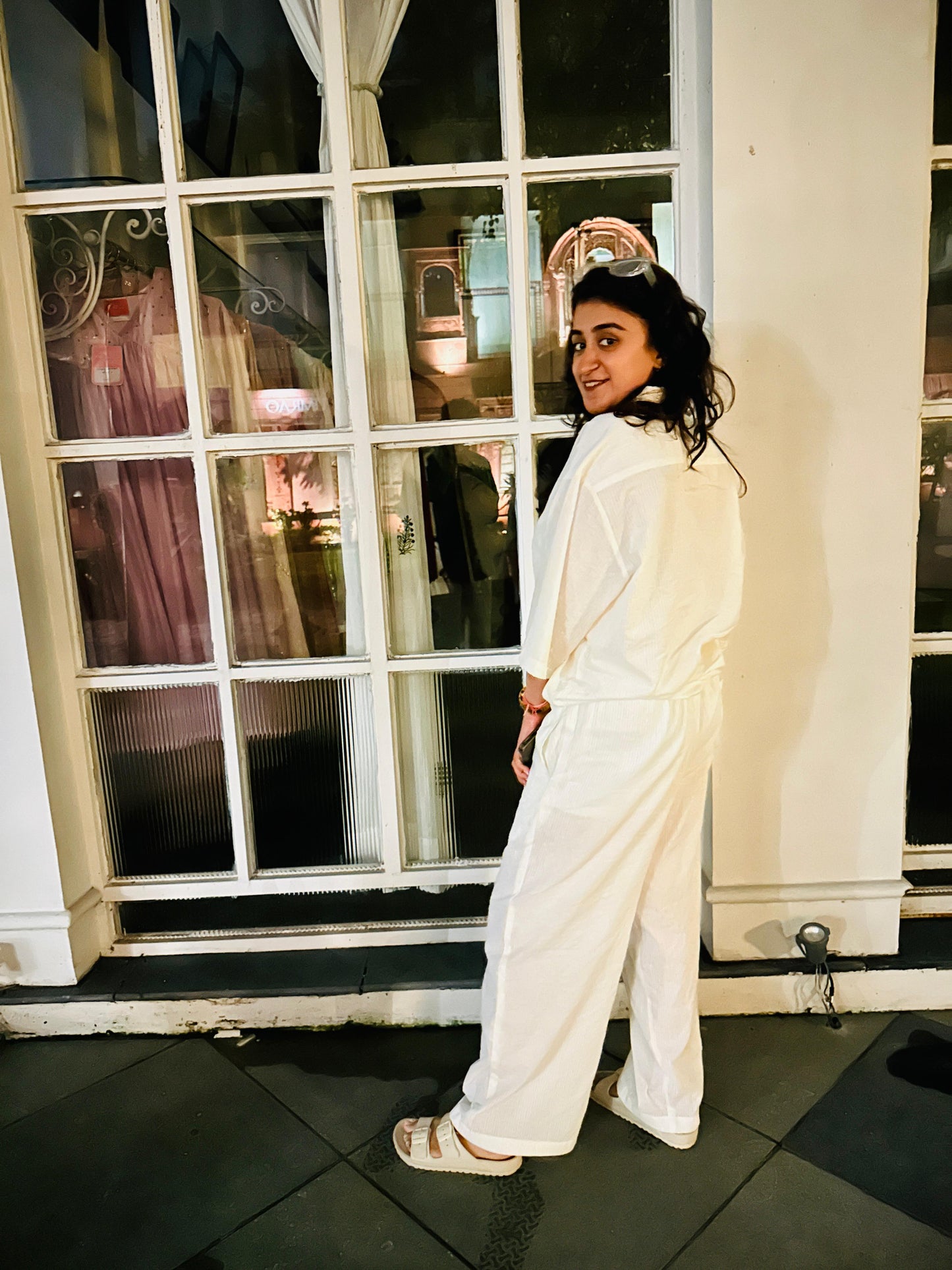 The Textured Off White Co Ord Set