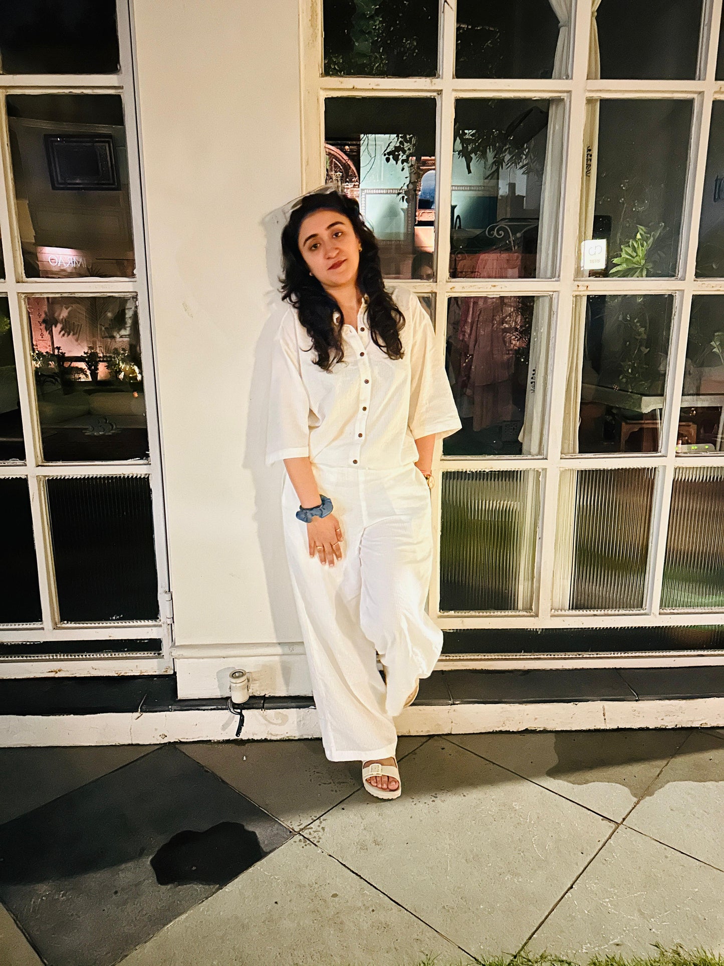 The Textured Off White Co Ord Set